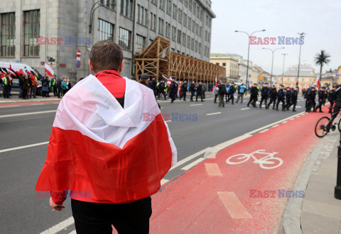 Protest rolników w Warszawie