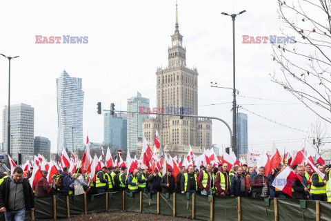 Protest rolników w Warszawie