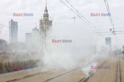 Protest rolników w Warszawie