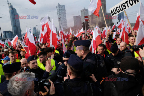 Protest rolników w Warszawie