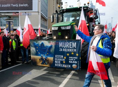 Protest rolników w Warszawie