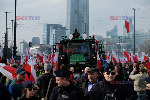 Protest rolników w Warszawie