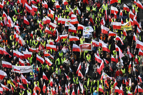 Protest rolników w Warszawie