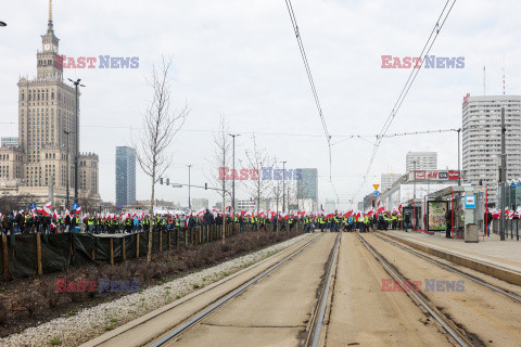 Protest rolników w Warszawie