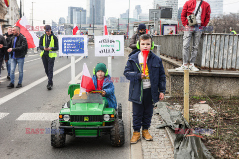 Protest rolników w Warszawie