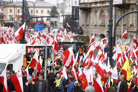 Protest rolników w Warszawie