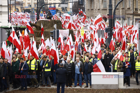 Protest rolników w Warszawie