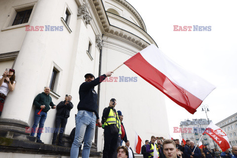 Protest rolników w Warszawie