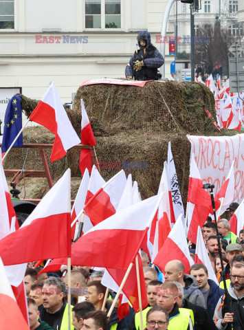 Protest rolników w Warszawie