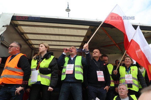 Protest rolników w Warszawie