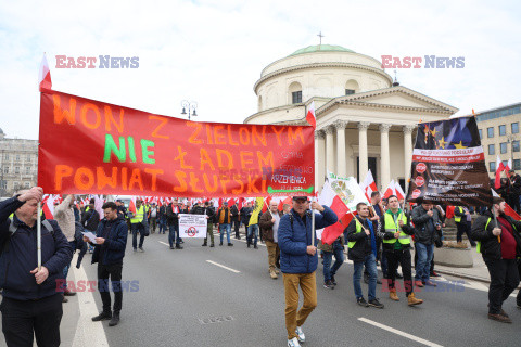 Protest rolników w Warszawie