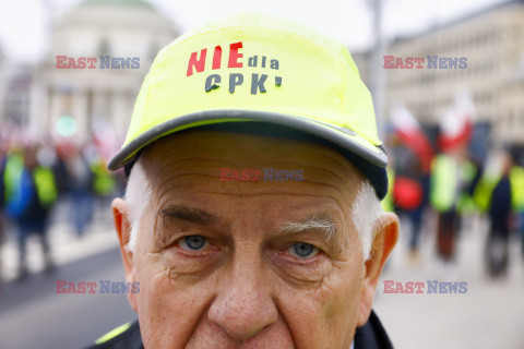 Protest rolników w Warszawie