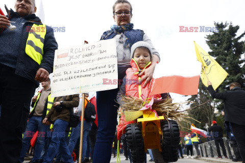 Protest rolników w Warszawie