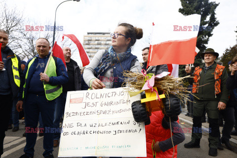 Protest rolników w Warszawie