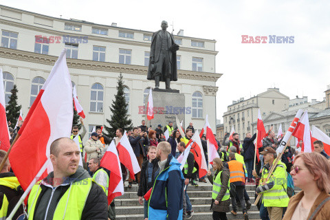 Protest rolników w Warszawie