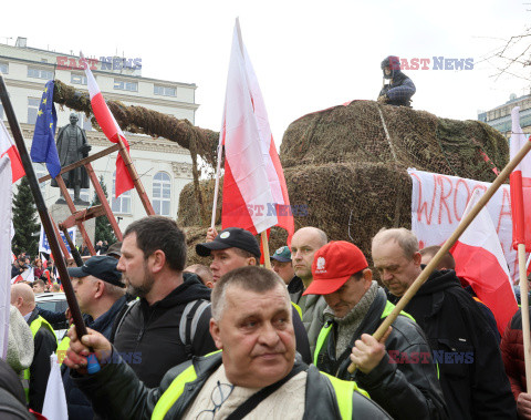 Protest rolników w Warszawie