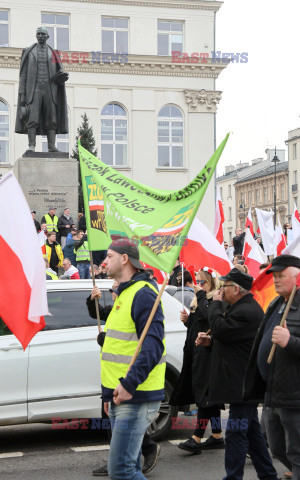 Protest rolników w Warszawie