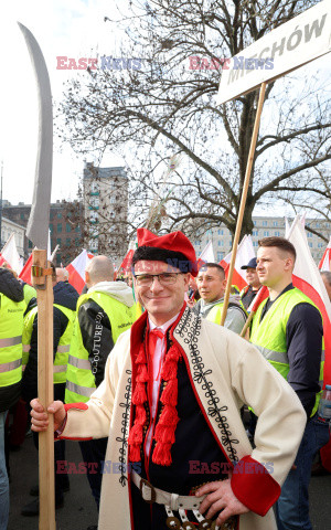 Protest rolników w Warszawie