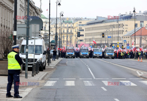 Protest rolników w Warszawie