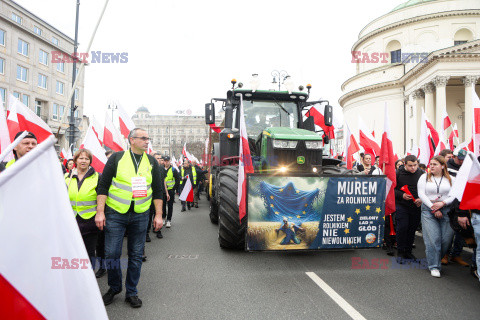 Protest rolników w Warszawie