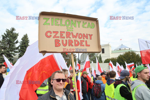 Protest rolników w Warszawie