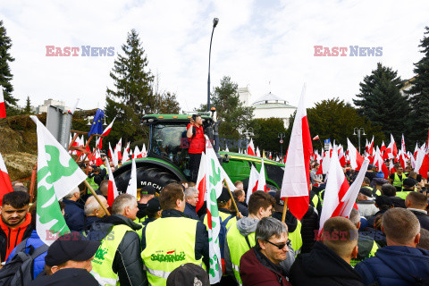 Protest rolników w Warszawie