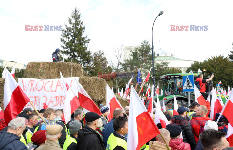 Protest rolników w Warszawie