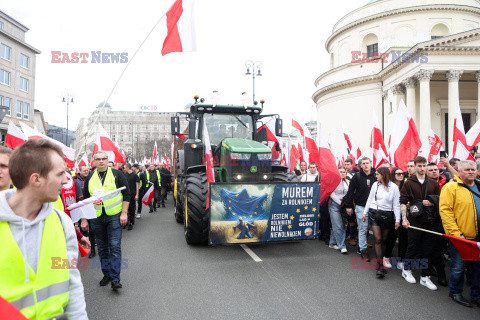 Protest rolników w Warszawie