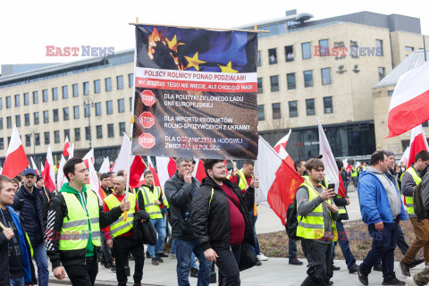 Protest rolników w Warszawie