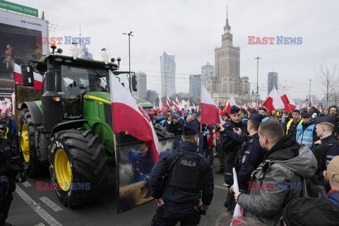 Protest rolników w Warszawie