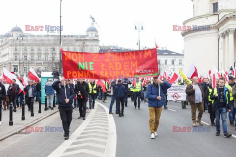 Protest rolników w Warszawie