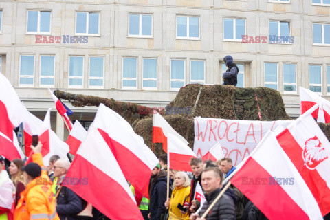 Protest rolników w Warszawie