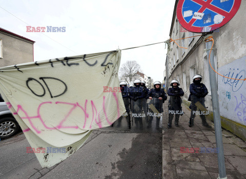 Eksmisja squatu Zaczyn na warszawskiej Pradze