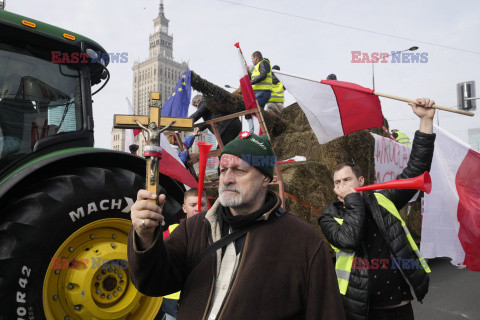 Protest rolników w Warszawie