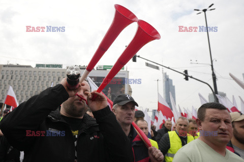 Protest rolników w Warszawie