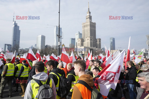 Protest rolników w Warszawie