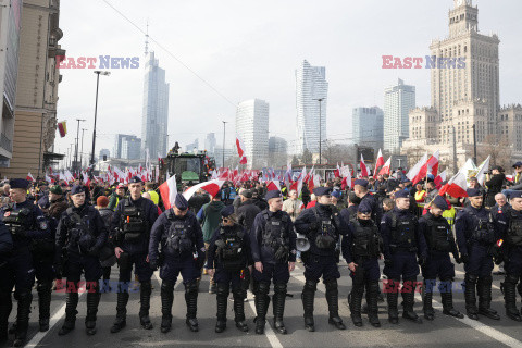 Protest rolników w Warszawie