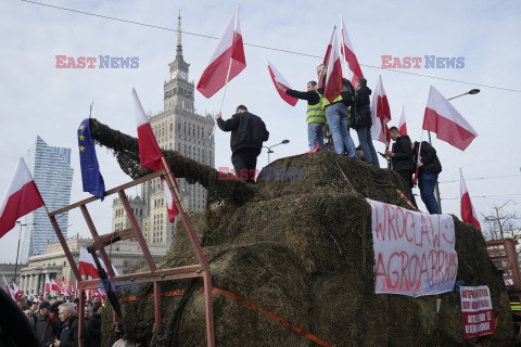 Protest rolników w Warszawie