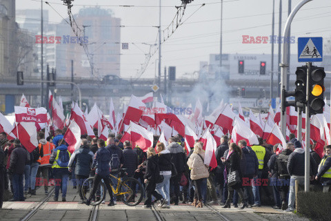 Protest rolników w Warszawie