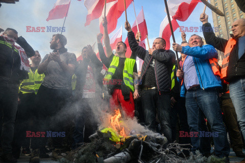 Protest rolników w Warszawie