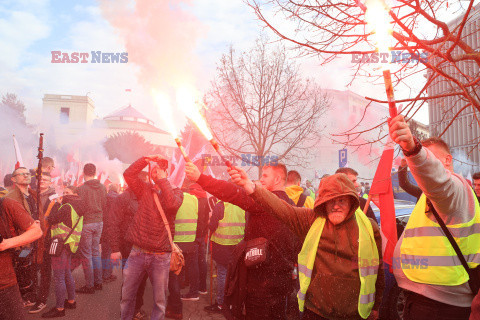 Protest rolników w Warszawie