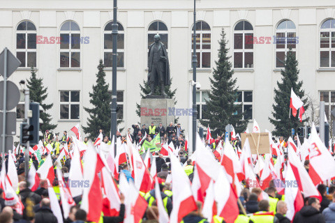 Protest rolników w Warszawie