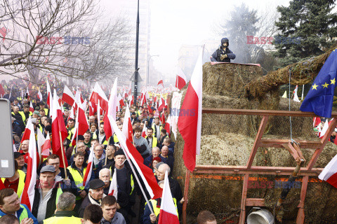 Protest rolników w Warszawie