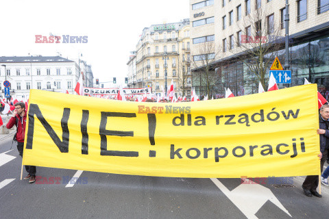 Protest rolników w Warszawie