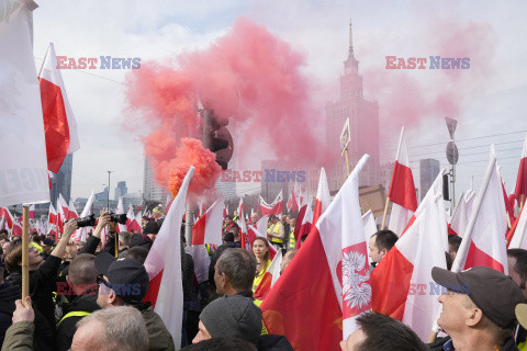 Protest rolników w Warszawie