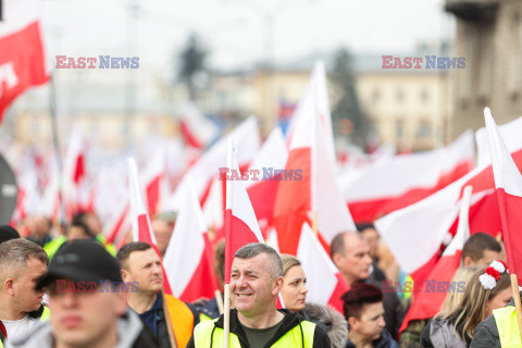 Protest rolników w Warszawie