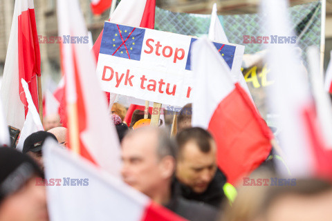 Protest rolników w Warszawie