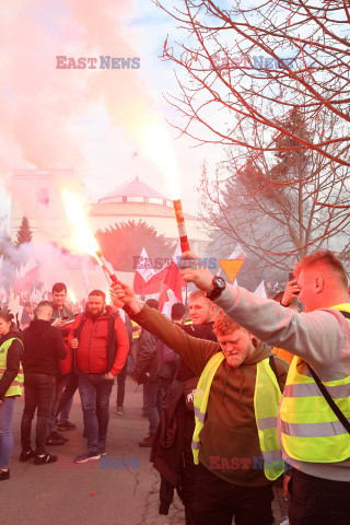 Protest rolników w Warszawie