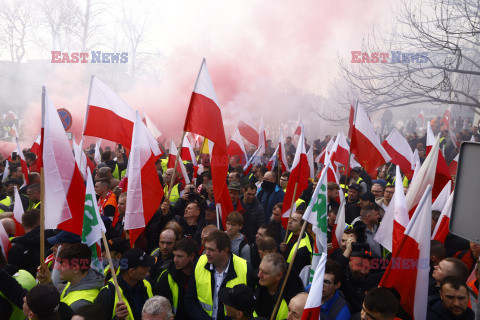 Protest rolników w Warszawie