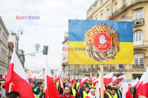 Protest rolników w Warszawie